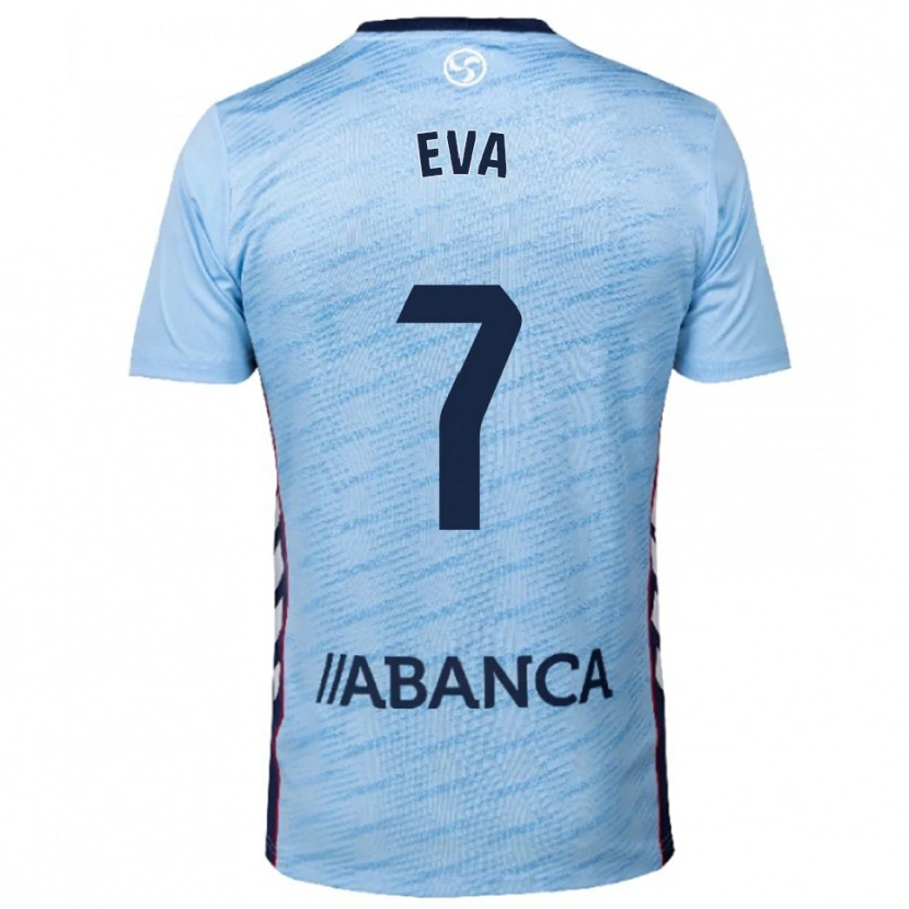 DanxenキッズEva López#7空色赤ホームシャツ2025/26ジャージーユニフォーム