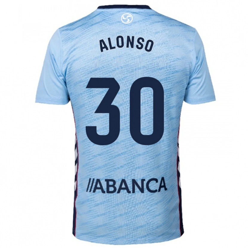 DanxenキッズAdriana Alonso#30空色赤ホームシャツ2025/26ジャージーユニフォーム
