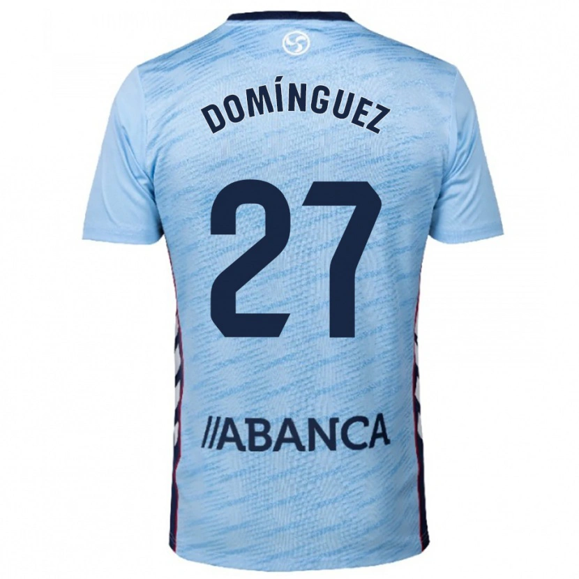 DanxenキッズEmma Domínguez#27空色赤ホームシャツ2025/26ジャージーユニフォーム