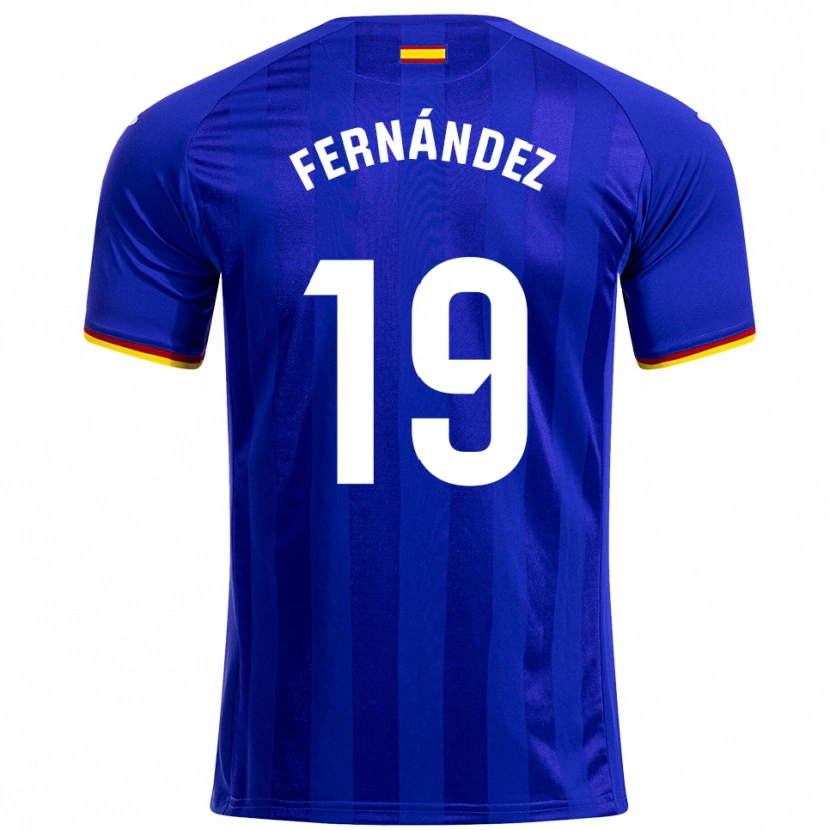 DanxenキッズIsmael Fernández#19青赤黄ホームシャツ2025/26ジャージーユニフォーム