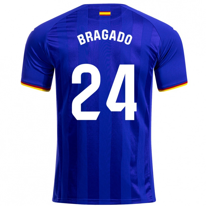 DanxenキッズAlonso Bragado#24青赤黄ホームシャツ2025/26ジャージーユニフォーム
