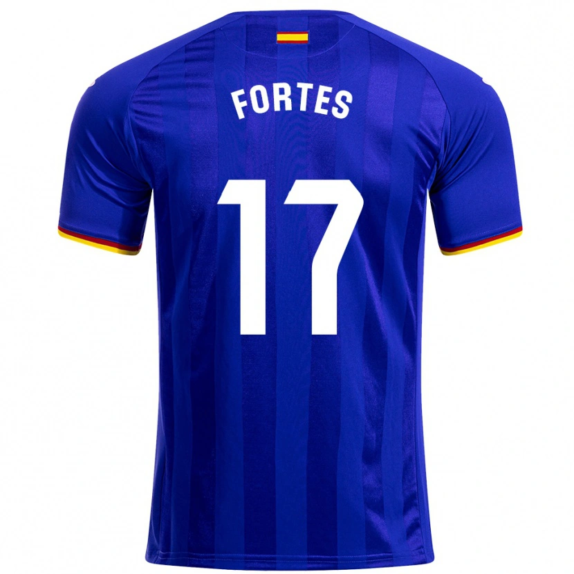 DanxenキッズJoel Fortes#17青赤黄ホームシャツ2025/26ジャージーユニフォーム