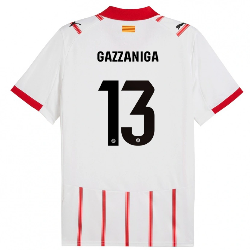 Danxenキッズパウロ・ガッサニーガ#13白赤ホームシャツ2025/26ジャージーユニフォーム