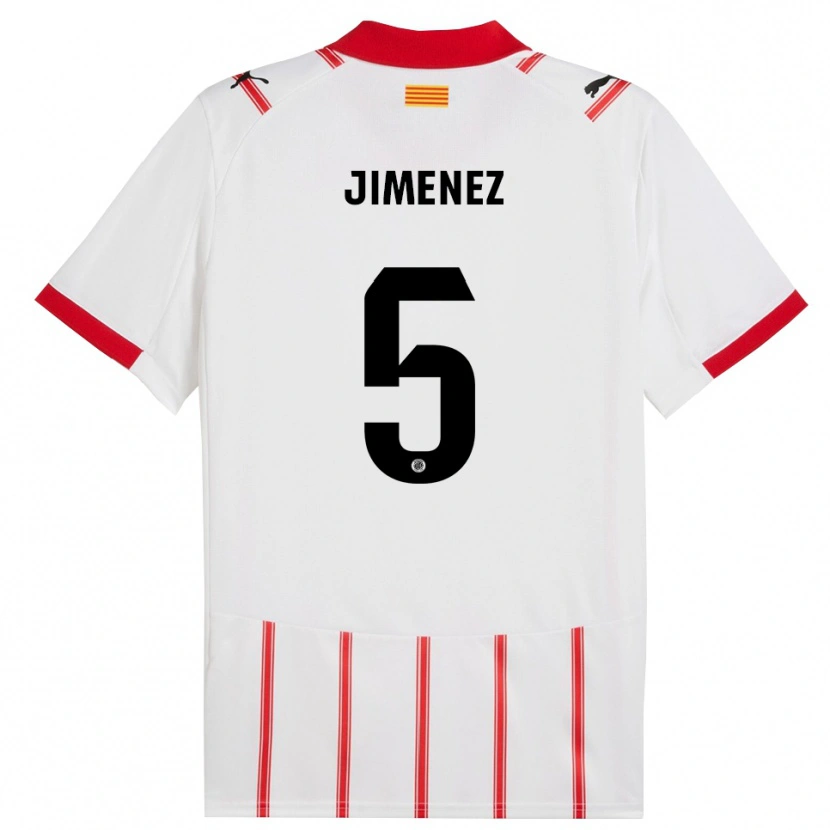 Danxenキッズアンジェラ・ヒメネス#5白赤ホームシャツ2025/26ジャージーユニフォーム