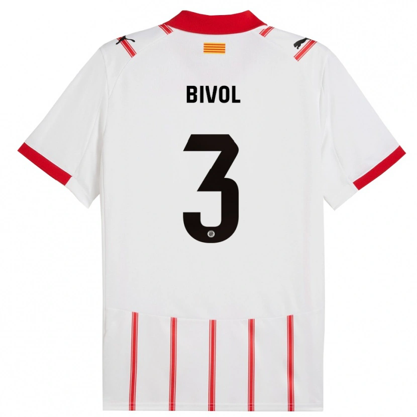 DanxenキッズVictor Bivol#3白赤ホームシャツ2025/26ジャージーユニフォーム