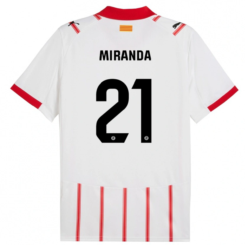 Danxenキッズアドリアン・ミランダ・ニエト#21白赤ホームシャツ2025/26ジャージーユニフォーム