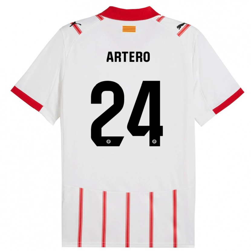 Danxenキッズリカルド・アルテーロ#24白赤ホームシャツ2025/26ジャージーユニフォーム