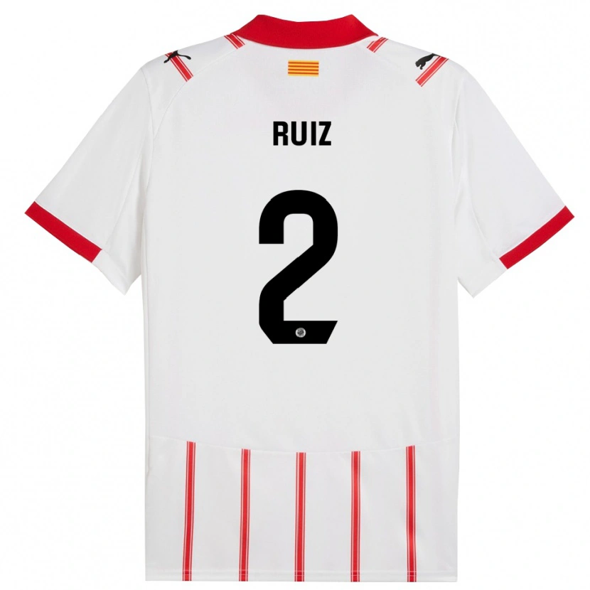 Danxenキッズフェラン・ルイス#2白赤ホームシャツ2025/26ジャージーユニフォーム