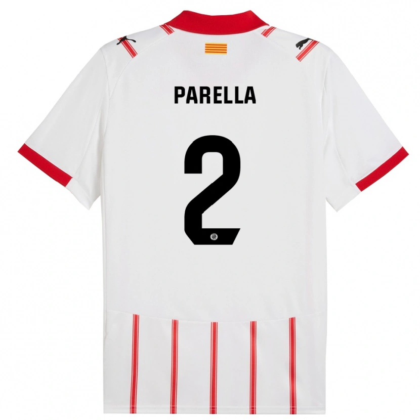 Danxenキッズバージニア・パレラ・マルティ#2白赤ホームシャツ2025/26ジャージーユニフォーム