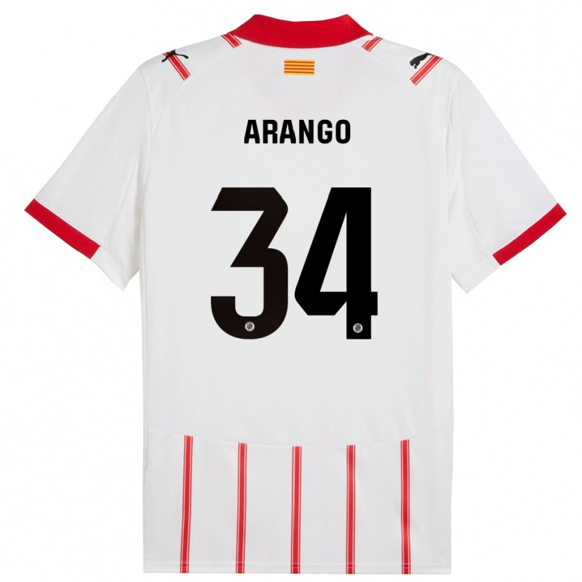 Danxenキッズフアン・アランゴ#34白赤ホームシャツ2025/26ジャージーユニフォーム