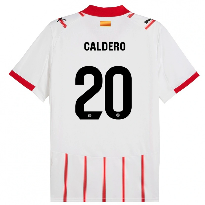 Danxenキッズニル・カルデロ#20白赤ホームシャツ2025/26ジャージーユニフォーム