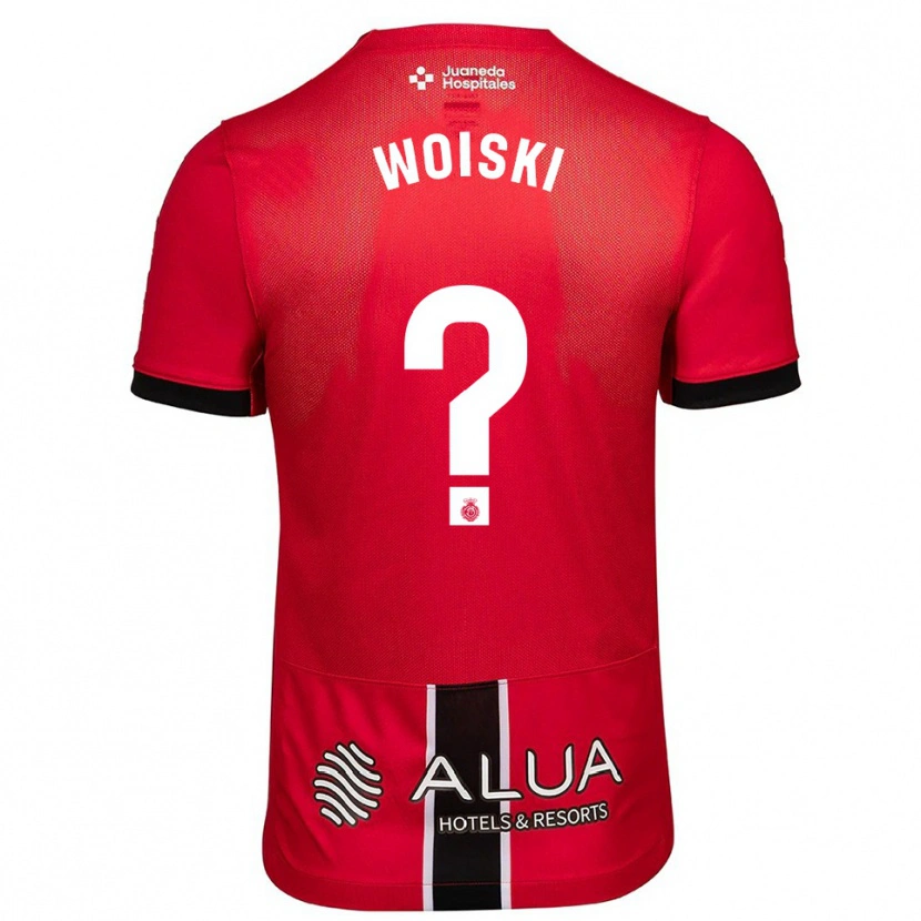 DanxenキッズAlex Woiski#0赤黒ホームシャツ2025/26ジャージーユニフォーム