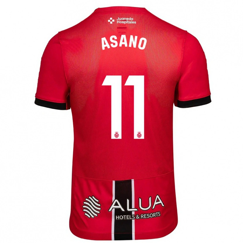 Danxenキッズ浅野 拓磨#11赤黒ホームシャツ2025/26ジャージーユニフォーム