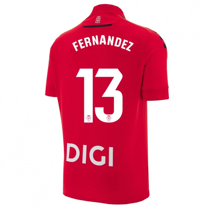 Danxenキッズアイトール・フェルナンデス・アバリスケ#13赤黒ホームシャツ2025/26ジャージーユニフォーム