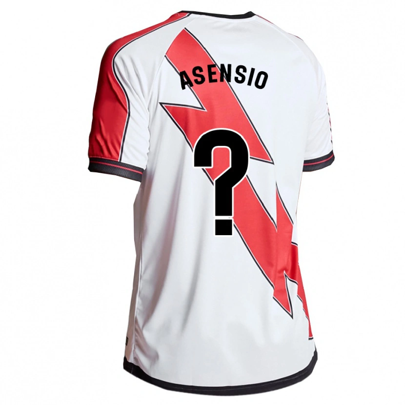DanxenキッズSanti Asensio#0白赤ホームシャツ2025/26ジャージーユニフォーム