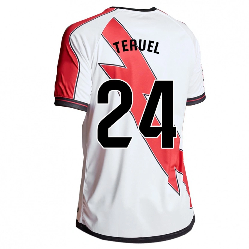 Danxenキッズラウラ・テルエル・モンテーロ#24白赤ホームシャツ2025/26ジャージーユニフォーム