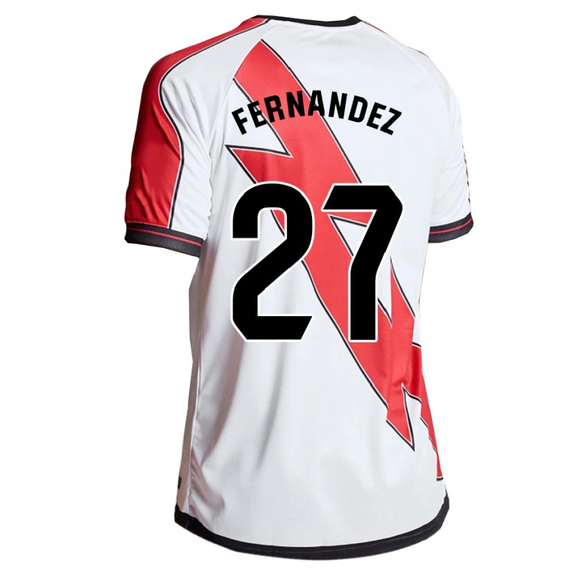 Danxenキッズペラーヨフェルナンデス#27白赤ホームシャツ2025/26ジャージーユニフォーム