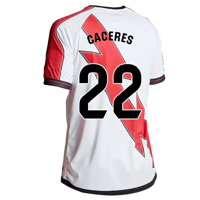 Danxenキッズダニエル・カセレス#22白赤ホームシャツ2025/26ジャージーユニフォーム