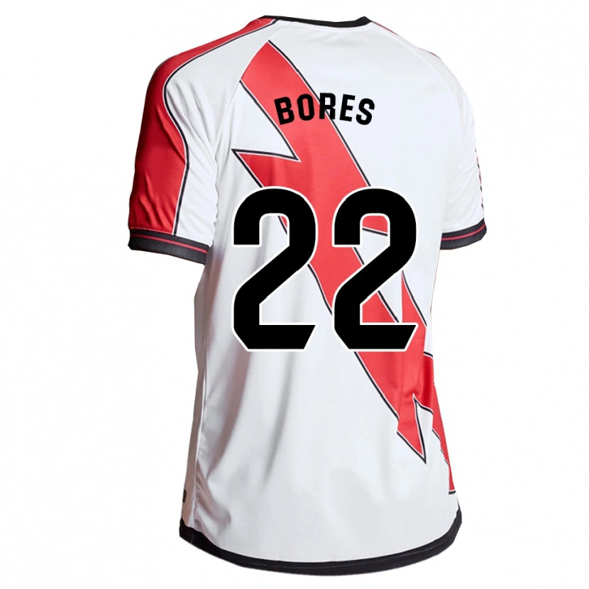 DanxenキッズMaría Bores#22白赤ホームシャツ2025/26ジャージーユニフォーム