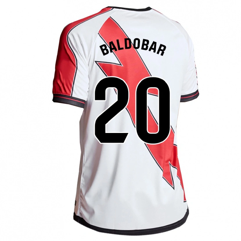 DanxenキッズJavi Baldobar#20白赤ホームシャツ2025/26ジャージーユニフォーム