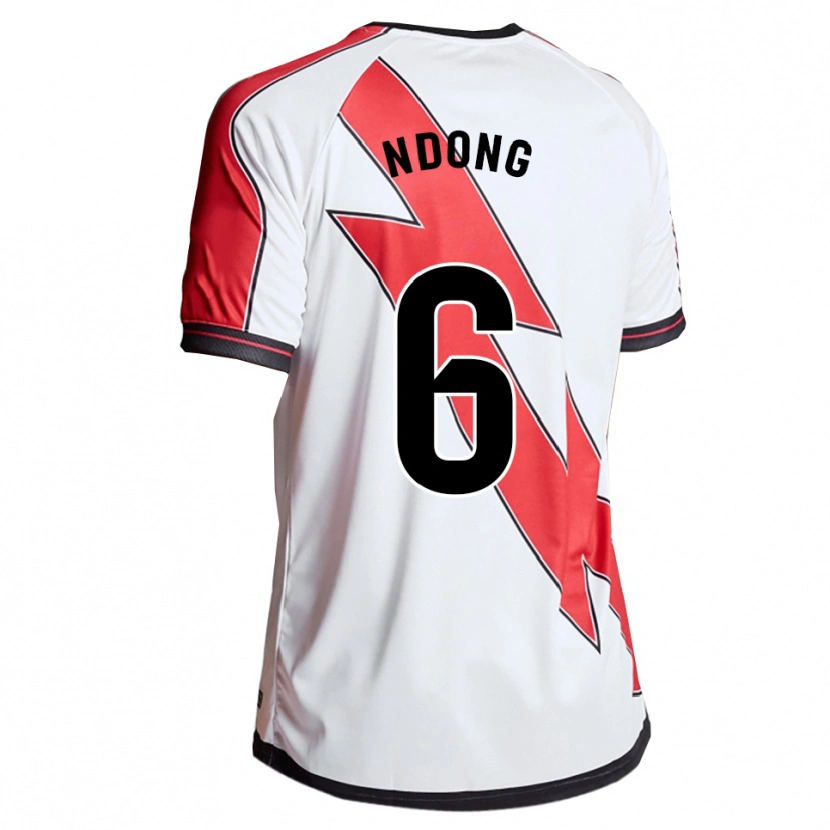 DanxenキッズWhissy Ndong#6白赤ホームシャツ2025/26ジャージーユニフォーム