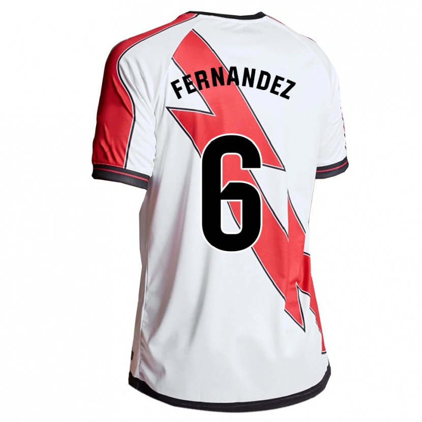 DanxenキッズPaula Fernández#6白赤ホームシャツ2025/26ジャージーユニフォーム