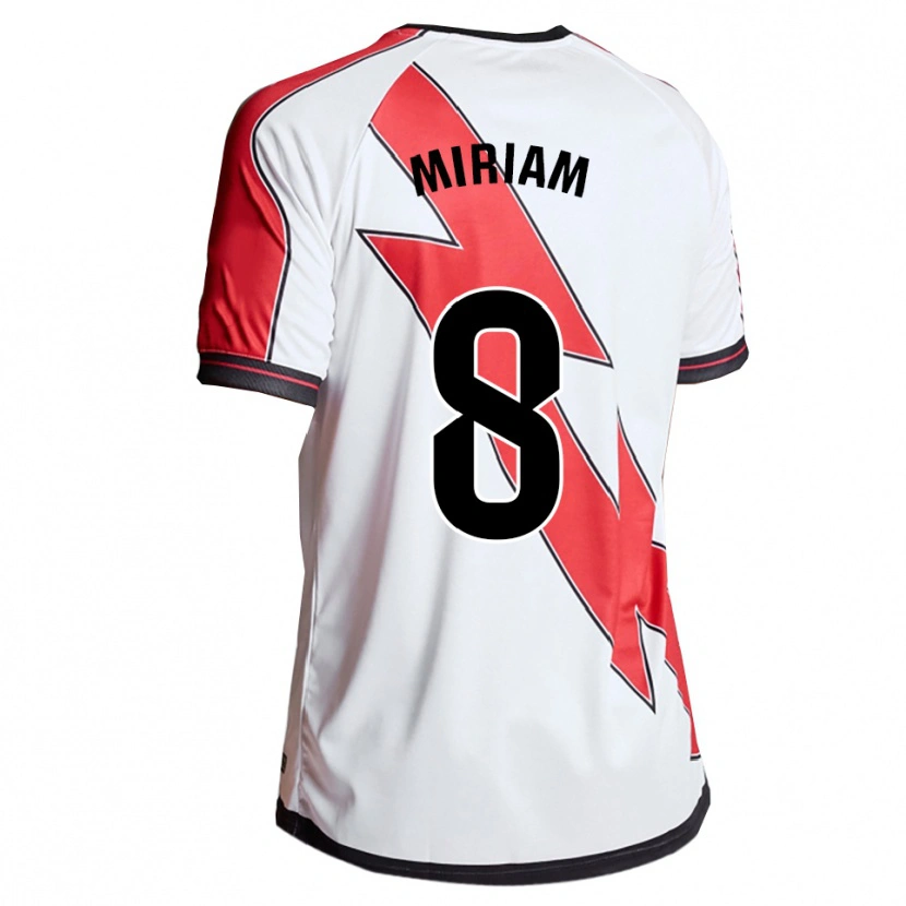 DanxenキッズMiriam Valladolid Sanchez#8白赤ホームシャツ2025/26ジャージーユニフォーム