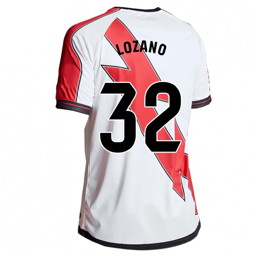 Danxenキッズセルヒオ・ロザーノ・マルティネス#32白赤ホームシャツ2025/26ジャージーユニフォーム