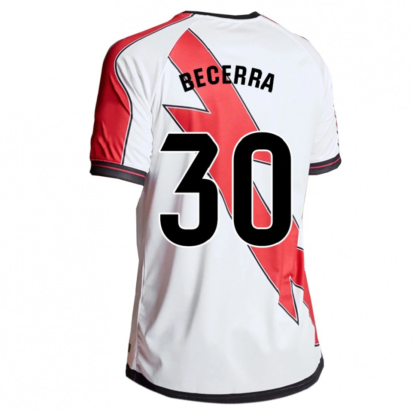 DanxenキッズSamu Becerra#30白赤ホームシャツ2025/26ジャージーユニフォーム