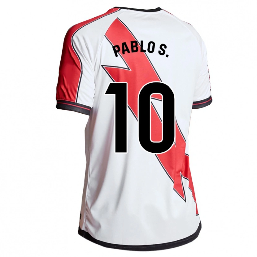 DanxenキッズPablo Sánchez#10白赤ホームシャツ2025/26ジャージーユニフォーム