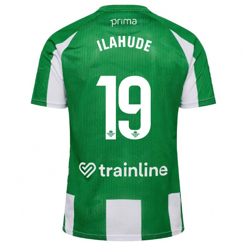 DanxenキッズDestiny Ilahude#19緑白ホームシャツ2025/26ジャージーユニフォーム