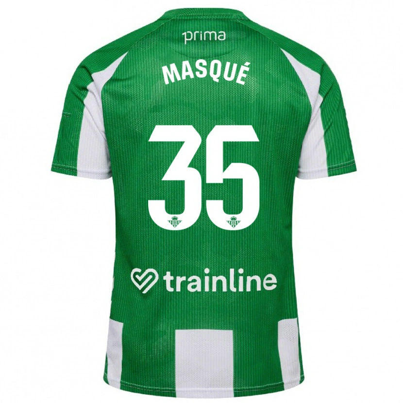 DanxenキッズÒscar Masqué#35緑白ホームシャツ2025/26ジャージーユニフォーム