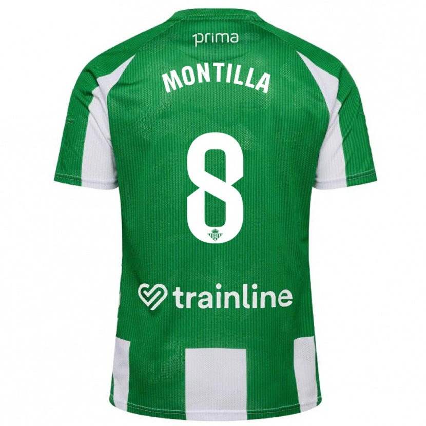 DanxenキッズNatalia Montilla#8緑白ホームシャツ2025/26ジャージーユニフォーム