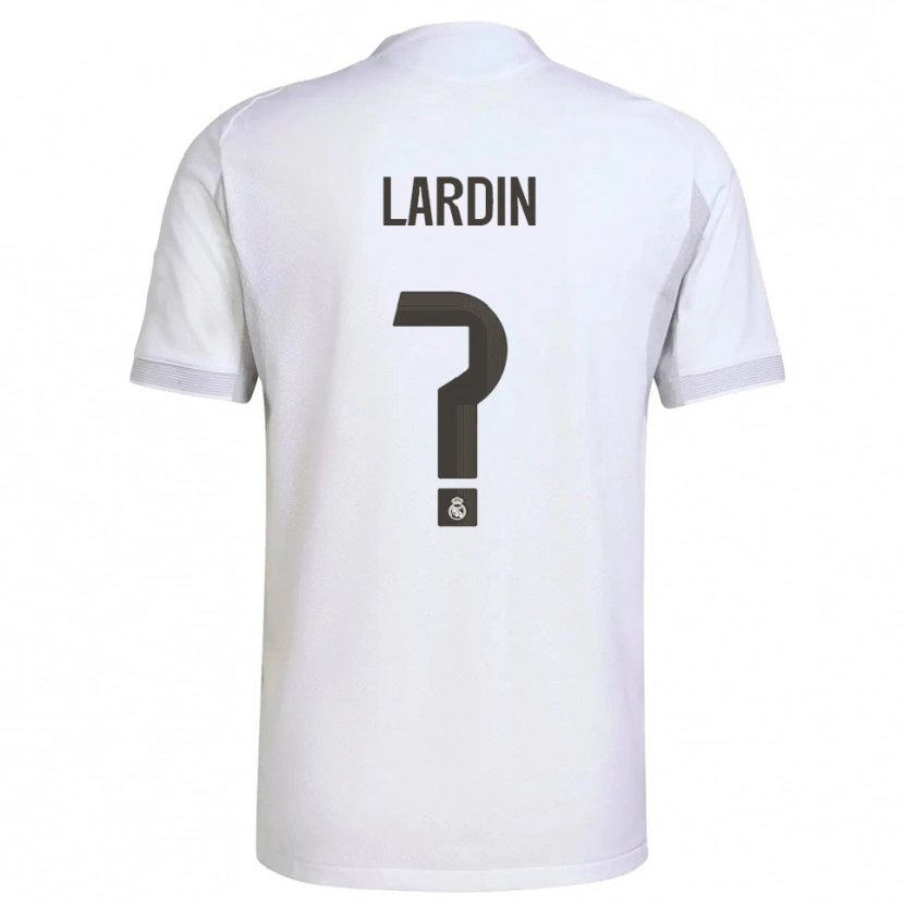DanxenキッズCarlos Lardin#0白黄ホームシャツ2025/26ジャージーユニフォーム