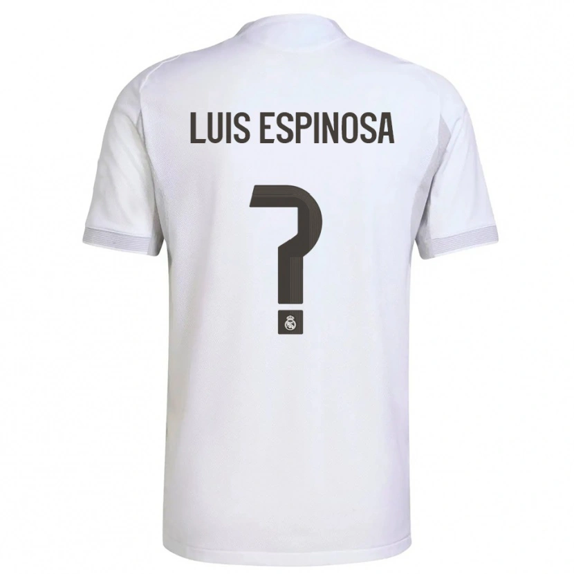 DanxenキッズJosé Luis Espinosa#0白黄ホームシャツ2025/26ジャージーユニフォーム