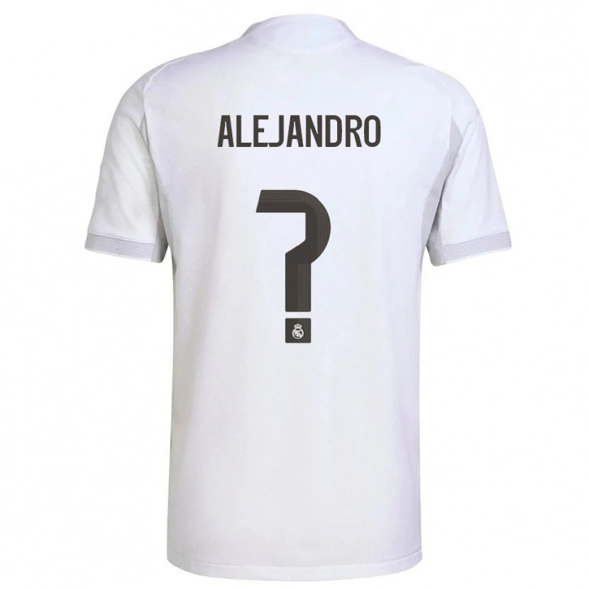 DanxenキッズAlejandro Hernández#0白黄ホームシャツ2025/26ジャージーユニフォーム