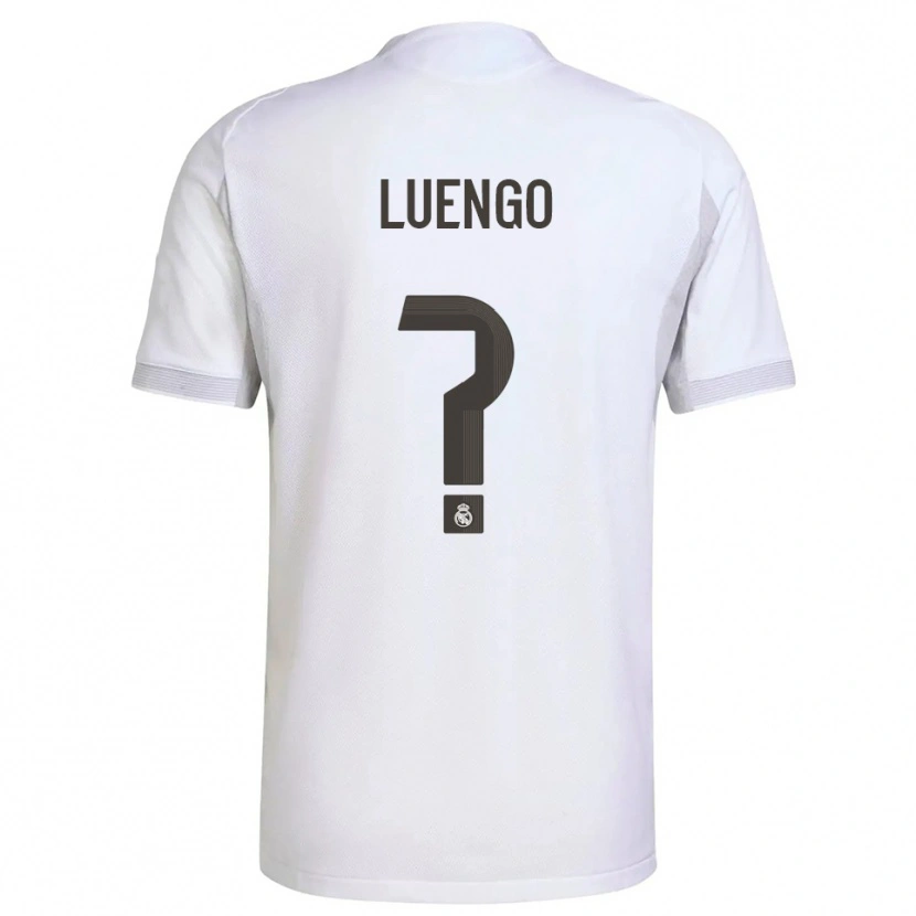 DanxenキッズRubén Luengo#0白黄ホームシャツ2025/26ジャージーユニフォーム