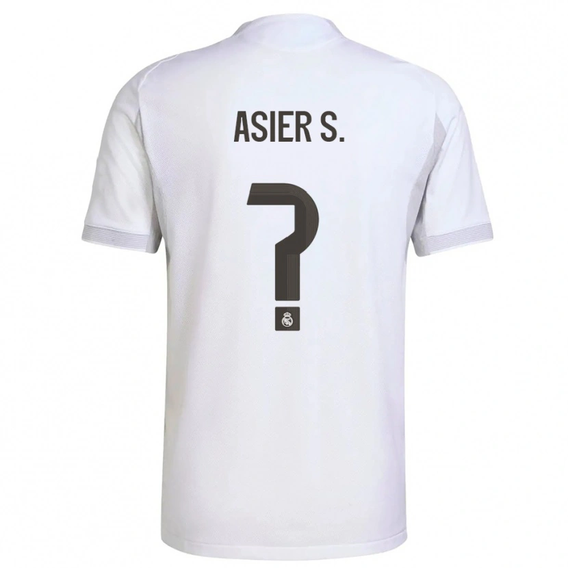 DanxenキッズAsier Sánchez#0白黄ホームシャツ2025/26ジャージーユニフォーム