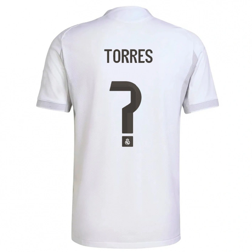 DanxenキッズRoi Torres#0白黄ホームシャツ2025/26ジャージーユニフォーム
