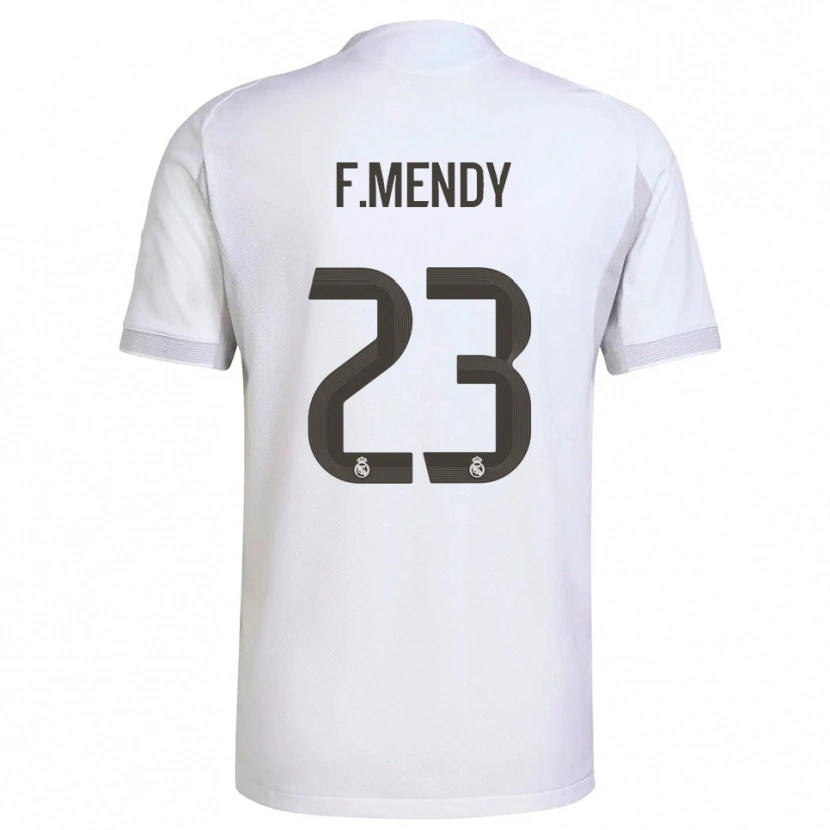 Danxenキッズフェルランド・メンディ#23白黄ホームシャツ2025/26ジャージーユニフォーム