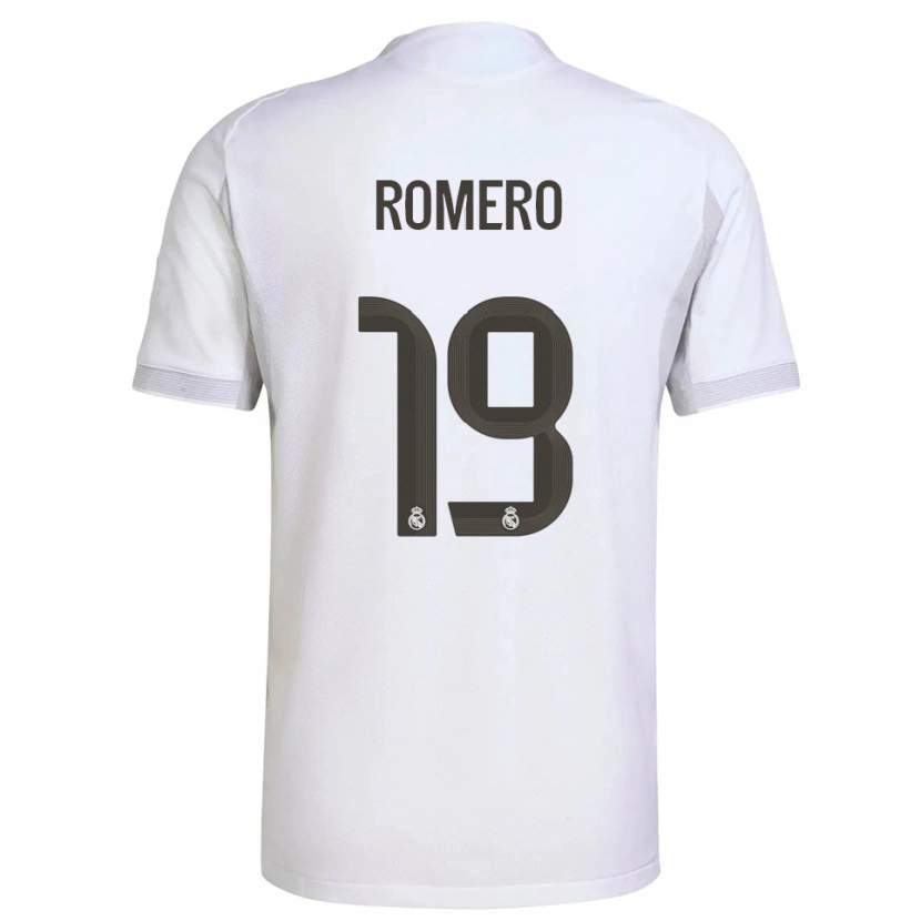 Danxenキッズアルフォンソ・ロメロ#19白黄ホームシャツ2025/26ジャージーユニフォーム