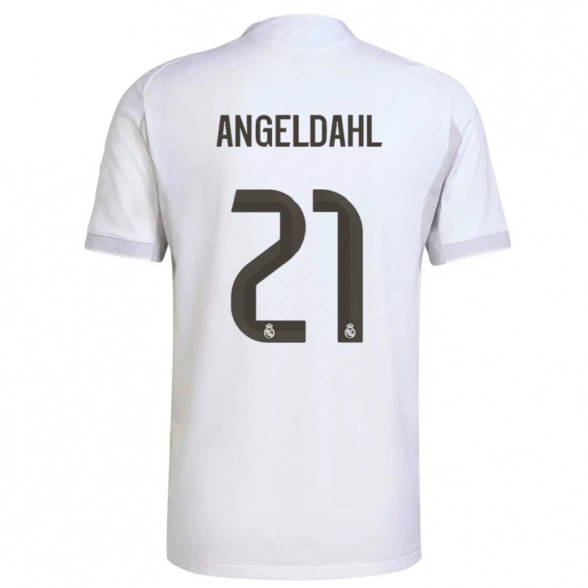Danxenキッズフィリパ・アンイエルダール#21白黄ホームシャツ2025/26ジャージーユニフォーム