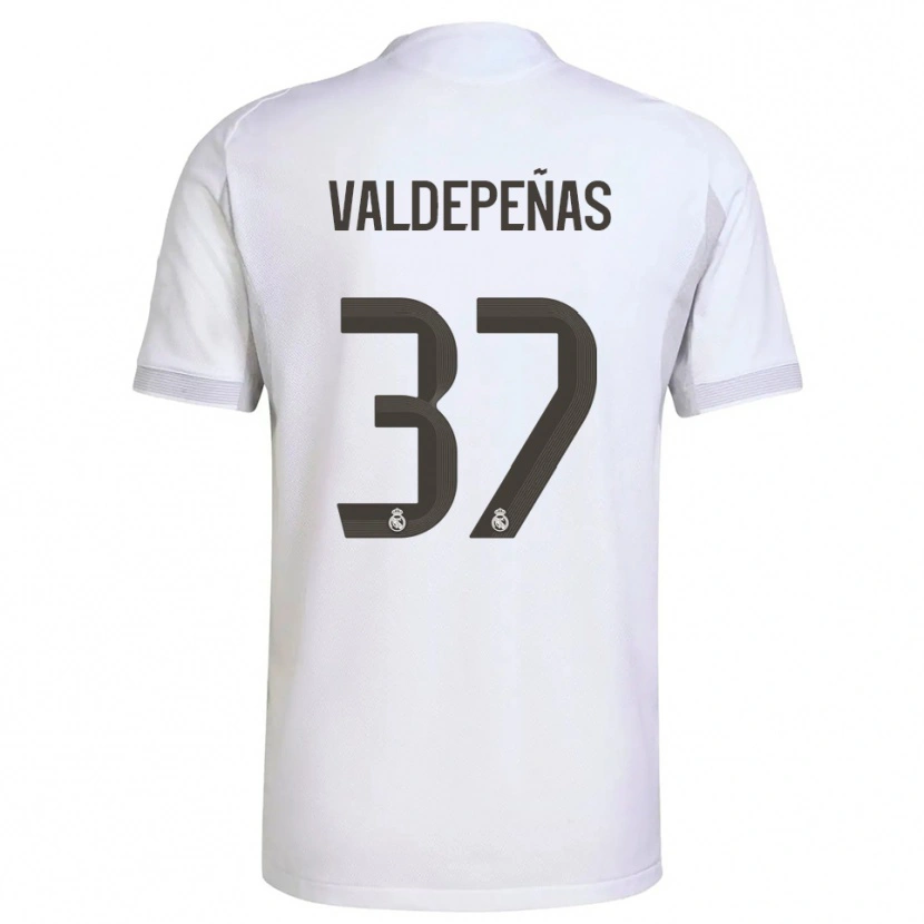 DanxenキッズVíctor Valdepeñas#37白黄ホームシャツ2025/26ジャージーユニフォーム