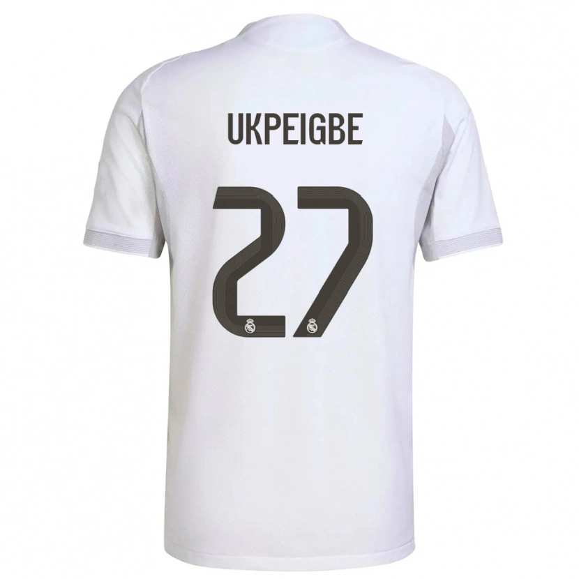 DanxenキッズMelvin Ukpeigbe#27白黄ホームシャツ2025/26ジャージーユニフォーム
