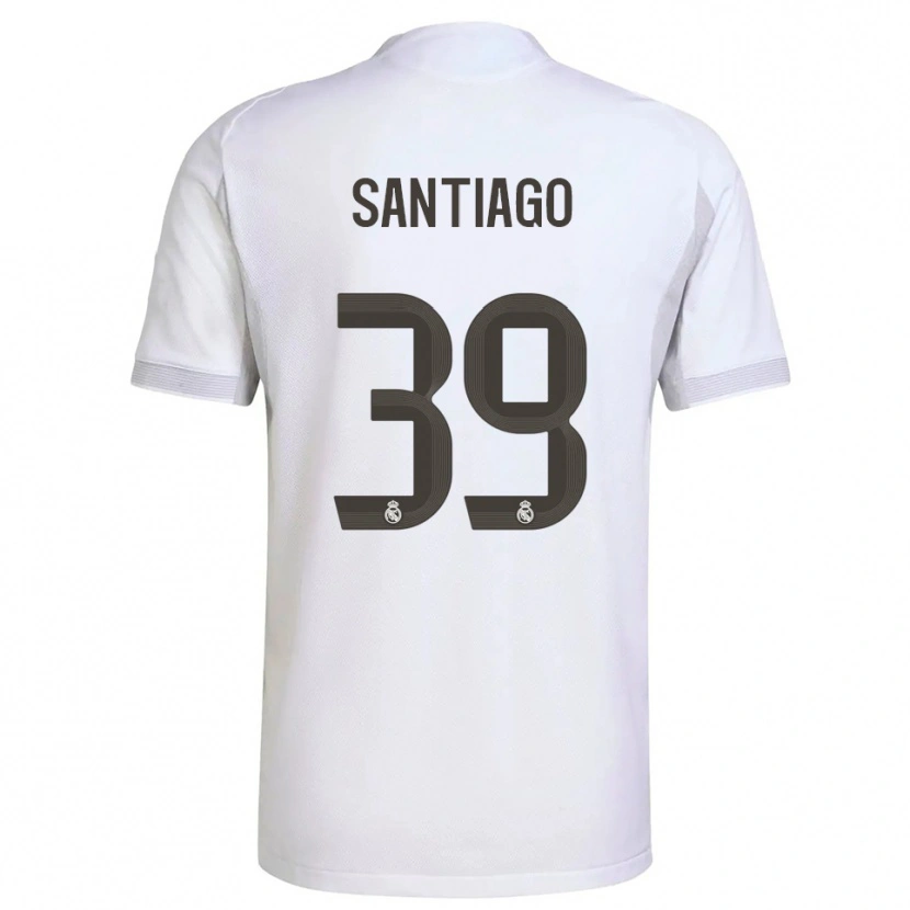 DanxenキッズAimar Santiago#39白黄ホームシャツ2025/26ジャージーユニフォーム