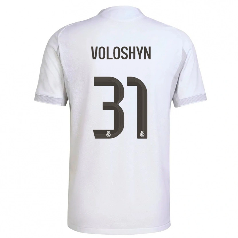 DanxenキッズIlya Voloshyn#31白黄ホームシャツ2025/26ジャージーユニフォーム