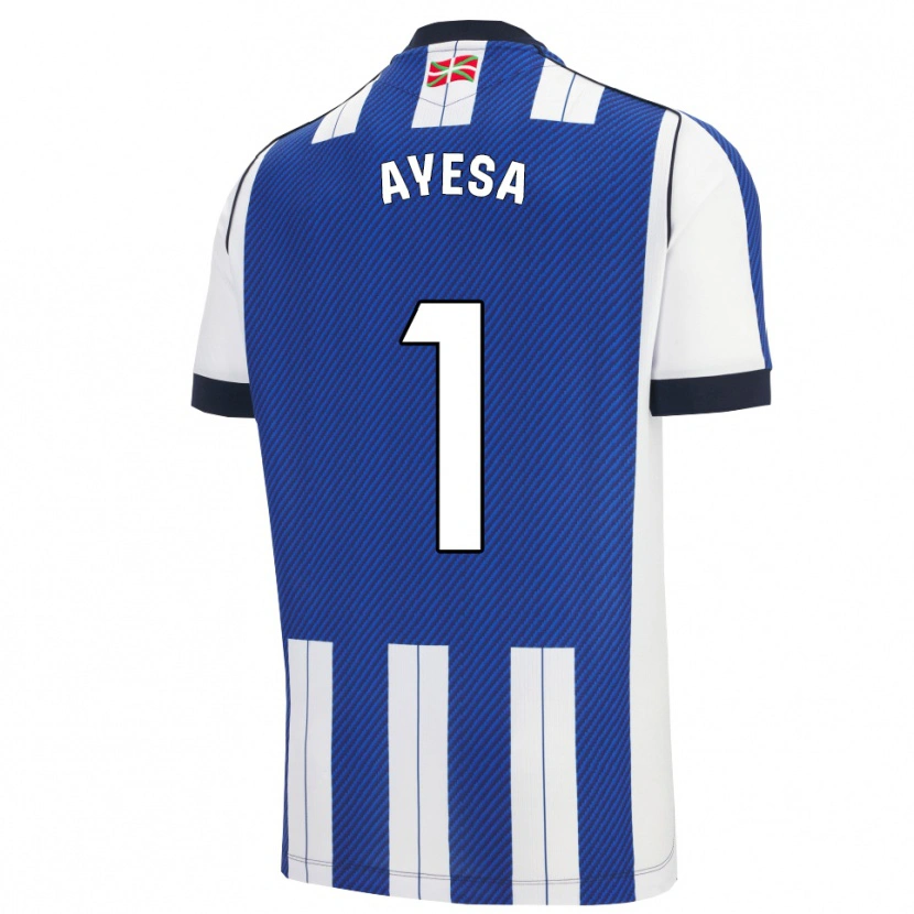 DanxenキッズGaizka Ayesa#1青白ホームシャツ2025/26ジャージーユニフォーム