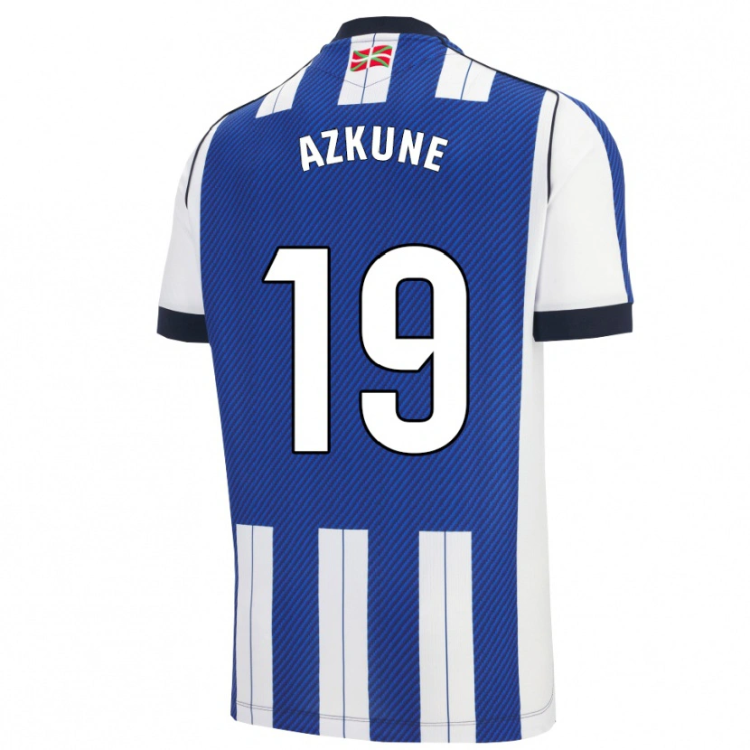 DanxenキッズEkain Azkune#19青白ホームシャツ2025/26ジャージーユニフォーム