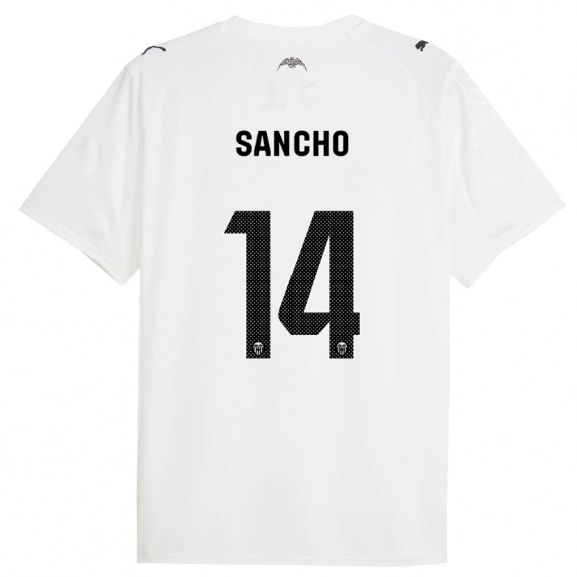 Danxenキッズパウレタ#14白黒ホームシャツ2025/26ジャージーユニフォーム