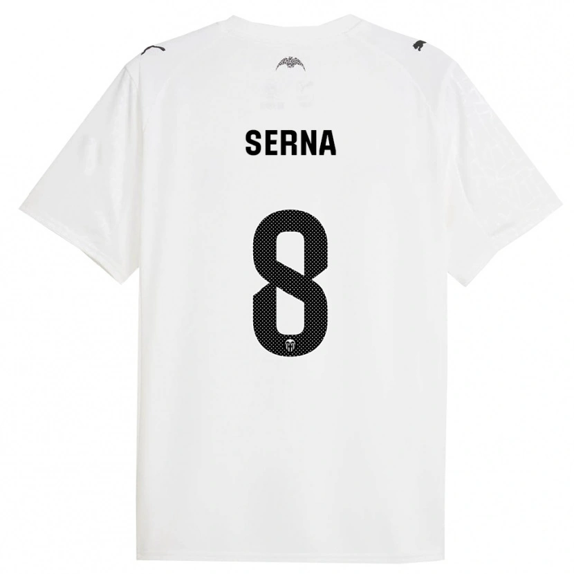 DanxenキッズLiced Serna#8白黒ホームシャツ2025/26ジャージーユニフォーム